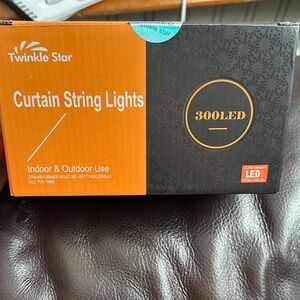 Twinkle Star Curtain String Lights 300 LED
